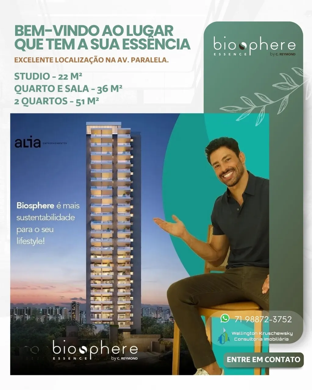 APARTAMENTO 22 a 51m² STUDIO 1 QUARTO 2 QUARTOS SUÍTE VARANDA GARAGEM INFRA VENDE PARALELA