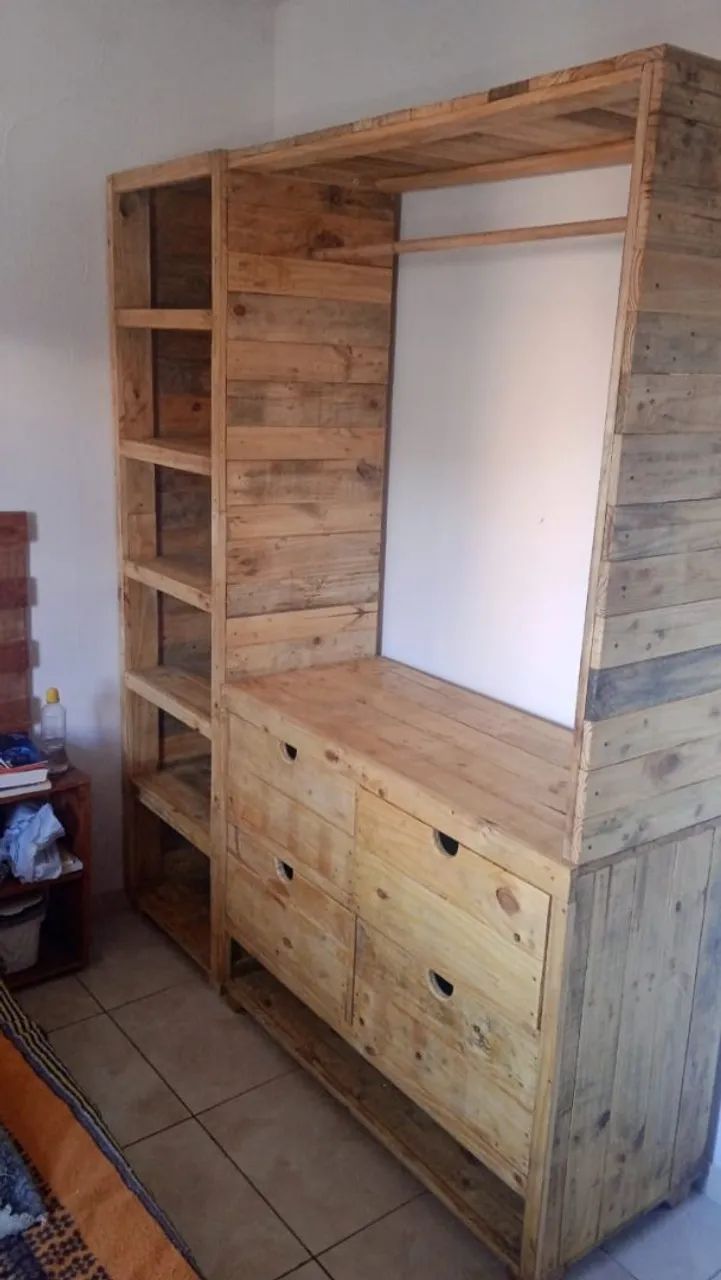Armário de Pallet - Estilo Rústico