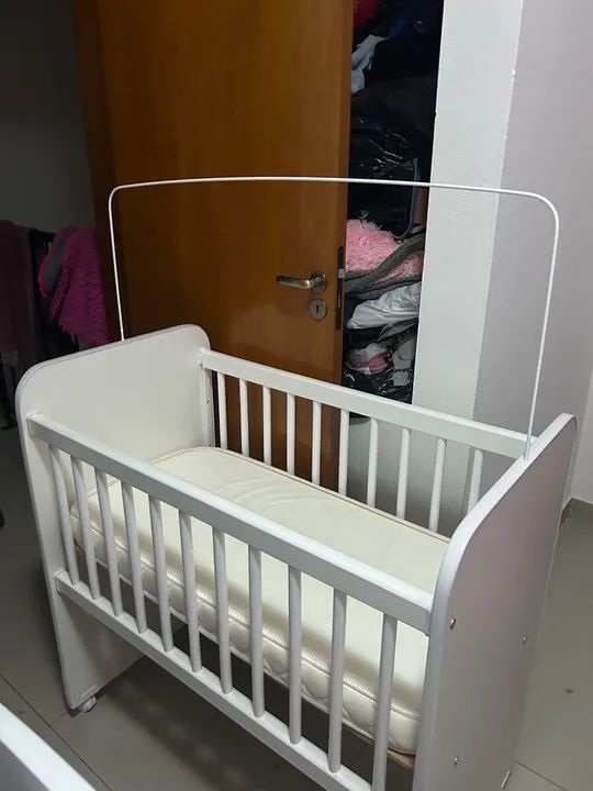 Berço de Bebê Branco - Foto 2
