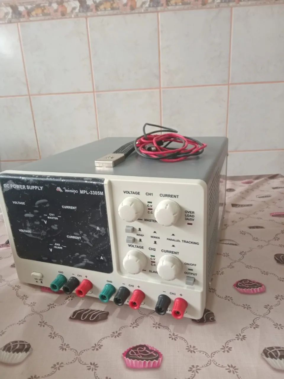 Fonte De Alimentação Digital 32V / 5A Dupla MPL-3305M - MINIPA - NOVA, SEM USO