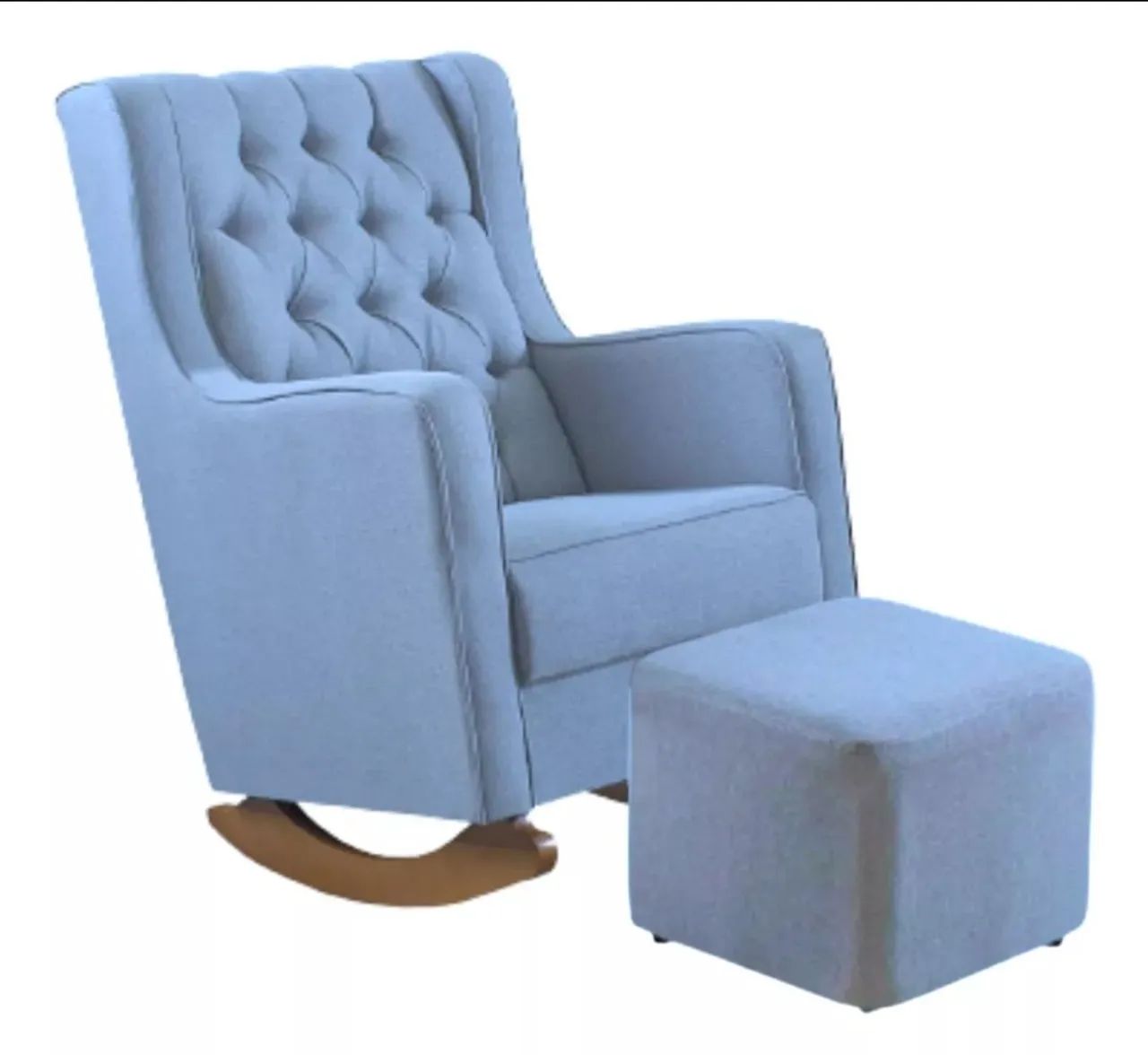 Poltrona de Balanço NOVA em linho - Foto 4