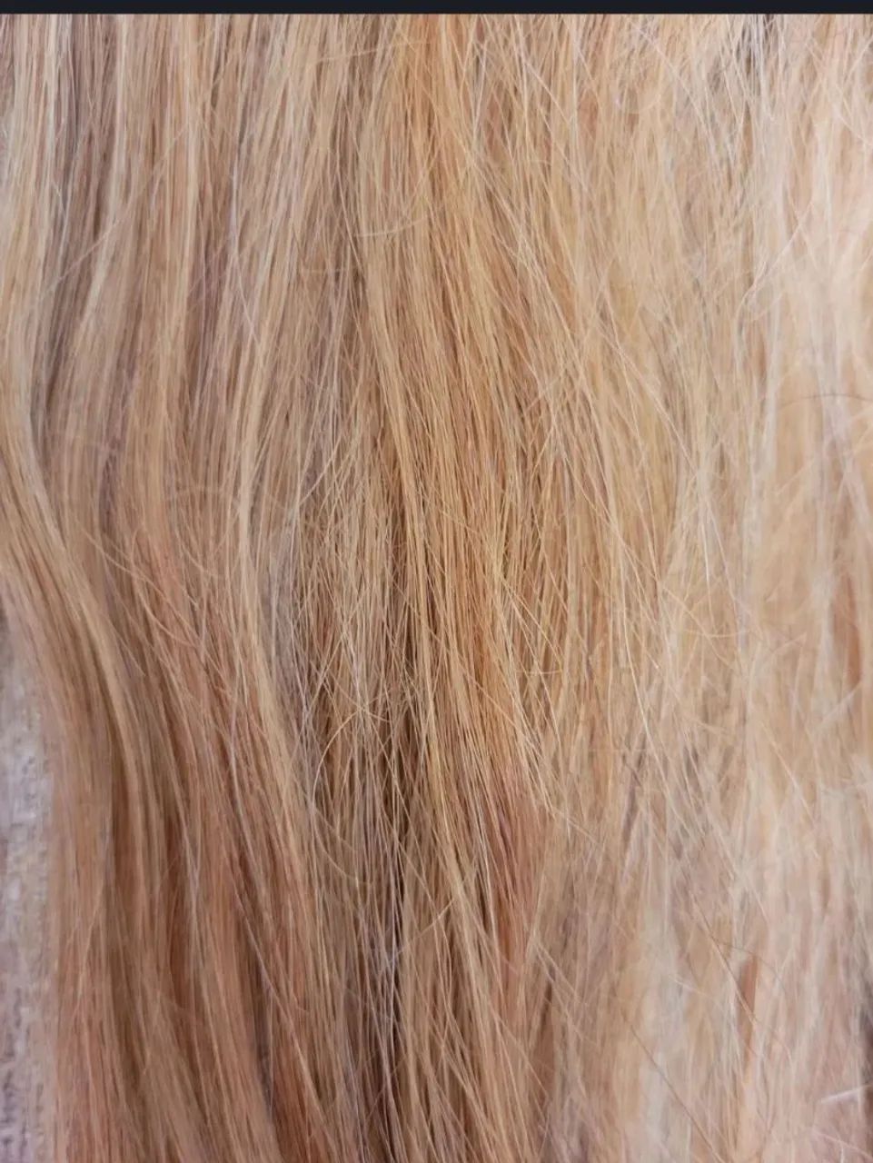 Cabelo humano loiro mel, 121g  peso, 37 cm comprimento,   - Foto 6