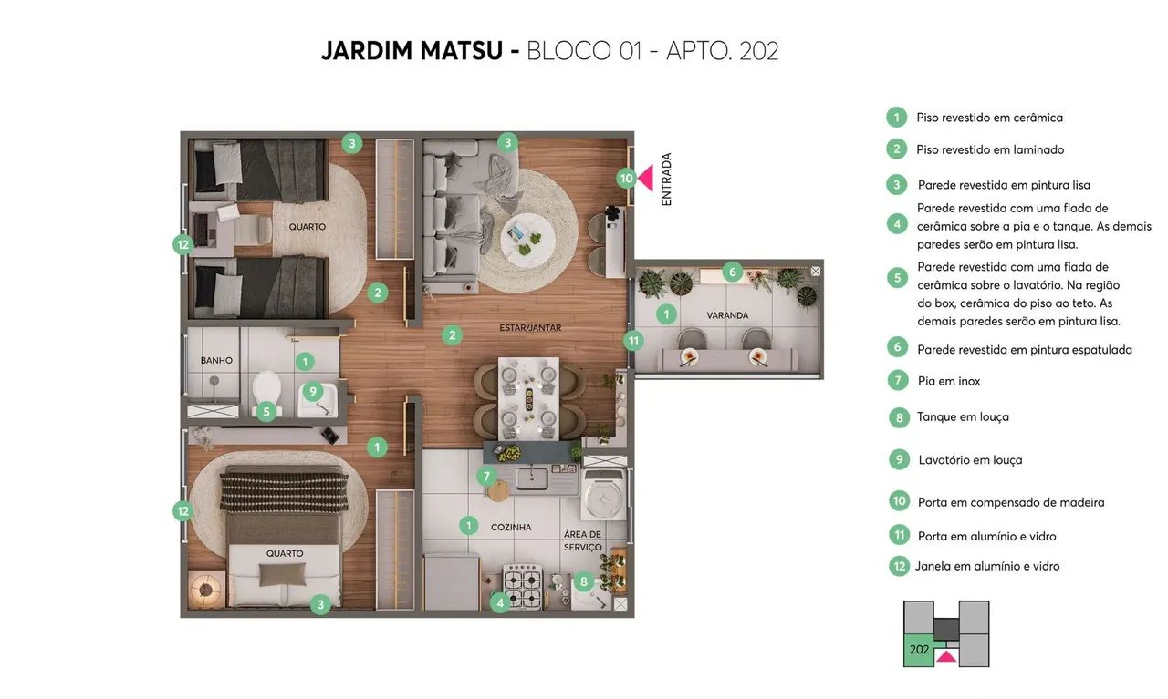 RESIDENCIAL JARDIM MATSU - LANÇAMENTO MRV - Foto 2