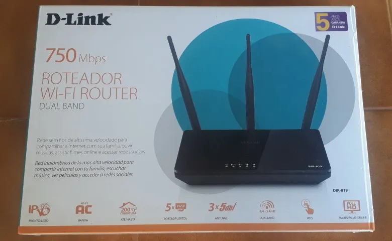 Roteador Wifi AC750 DIR-819