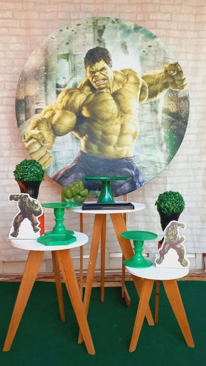 Decoração Festa Hulk