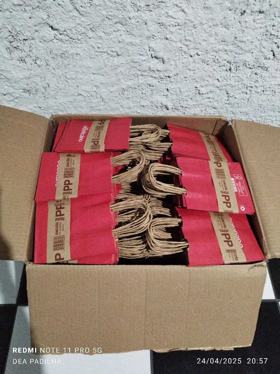 Sacolas de Papel PP Boticário