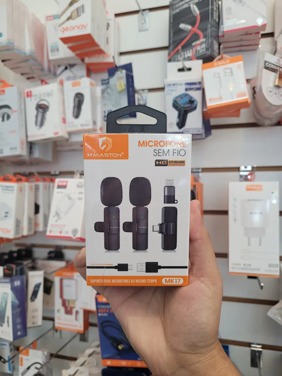 MICROFONE DE LAPELA PARA CELULAR MK17 Hmaston