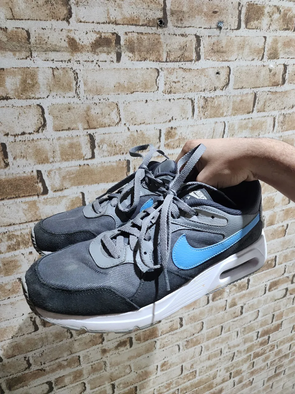 Tênis Nike Air Max SC Cinza/Azul Tam. 42