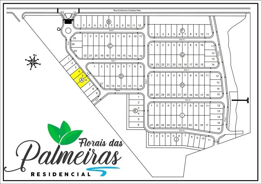 Terreno no Florais das Palmeiras residencial, Buritama, frente da praia 514 m2 entrada + p - Foto 5