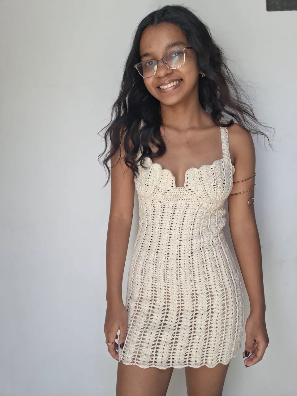 Vestido de crochê sereia  