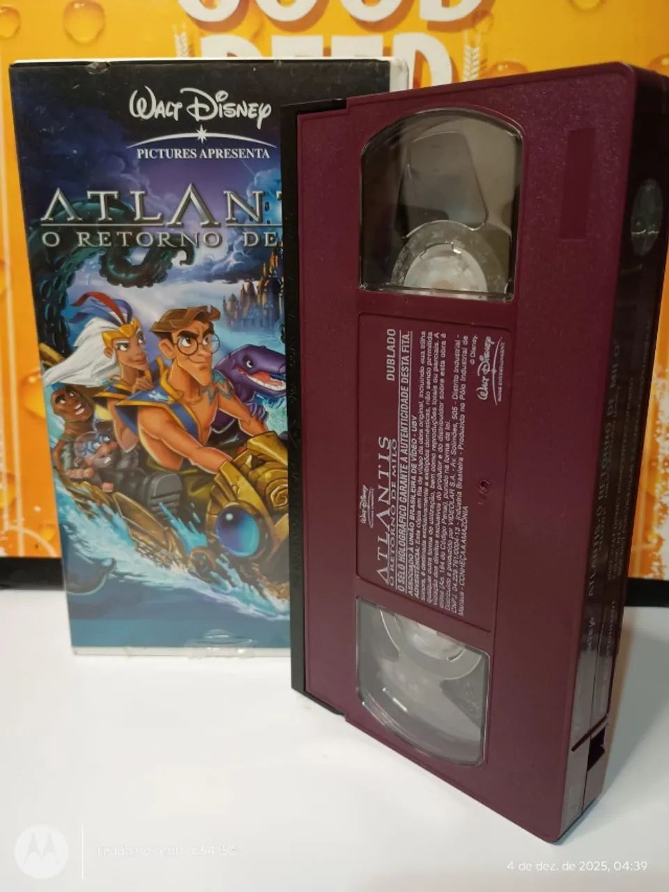 FITA VHS WALT DISNEY CLASSICOS DUBLADO - ATLANTIS O REINO PERDIDO