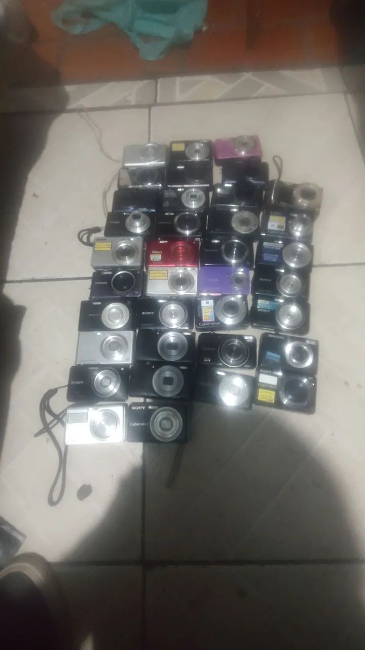 Lote câmeras digital várias 