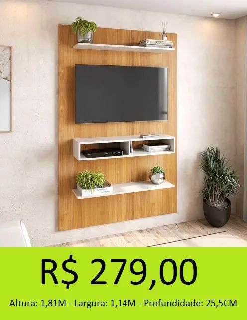 Painel vertical com nichos lindo!!
