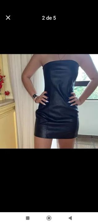 Vestido de Courinho  Preto
