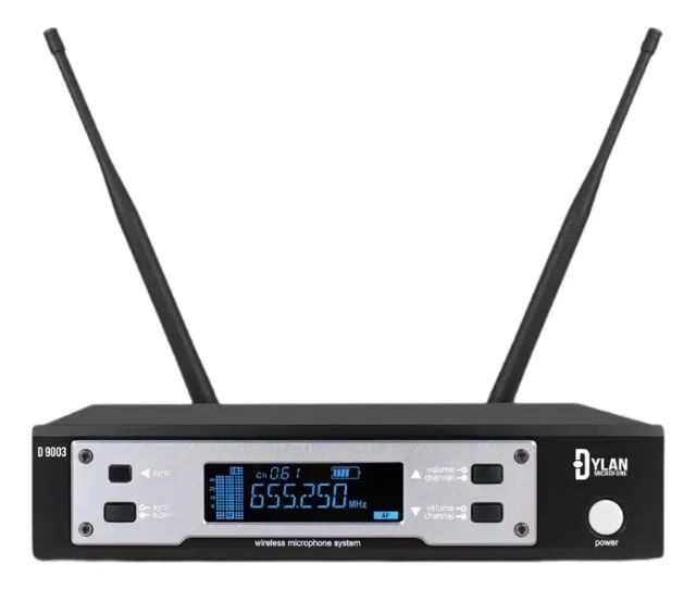 Microfone Sem Fio Dylan D-9003 S Cor Preto - Foto 2