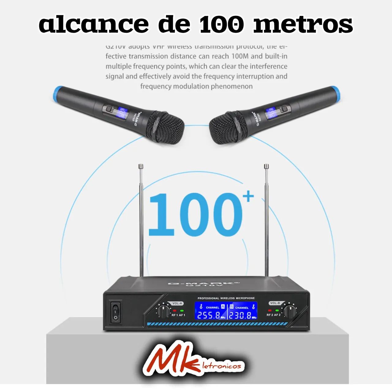 Microfone Sem Fio G-Mark G120 - Novo - Garantia - Foto 3