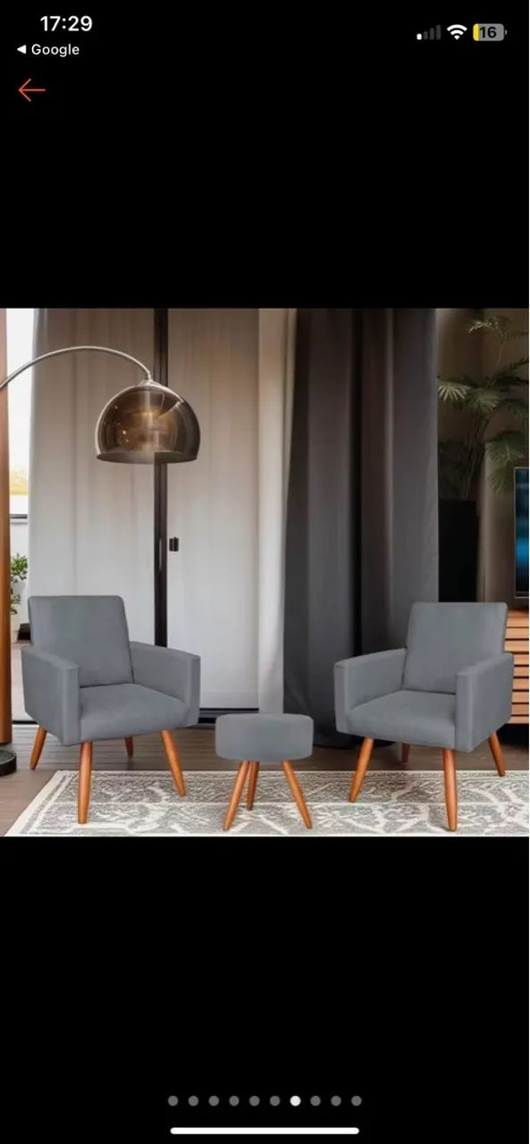Poltronas de Design Moderno - 2 lugares 