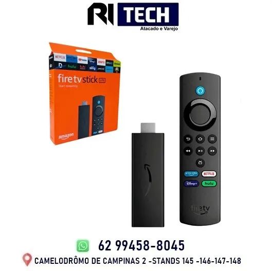 Fire Tv Stick Lite 2ª Geração Amazon Controle Remoto Por Voz Com Alexa