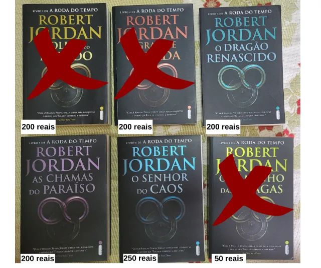 Livros Roda do tempo - Robert Jordan (compra junta ou na unidade)
