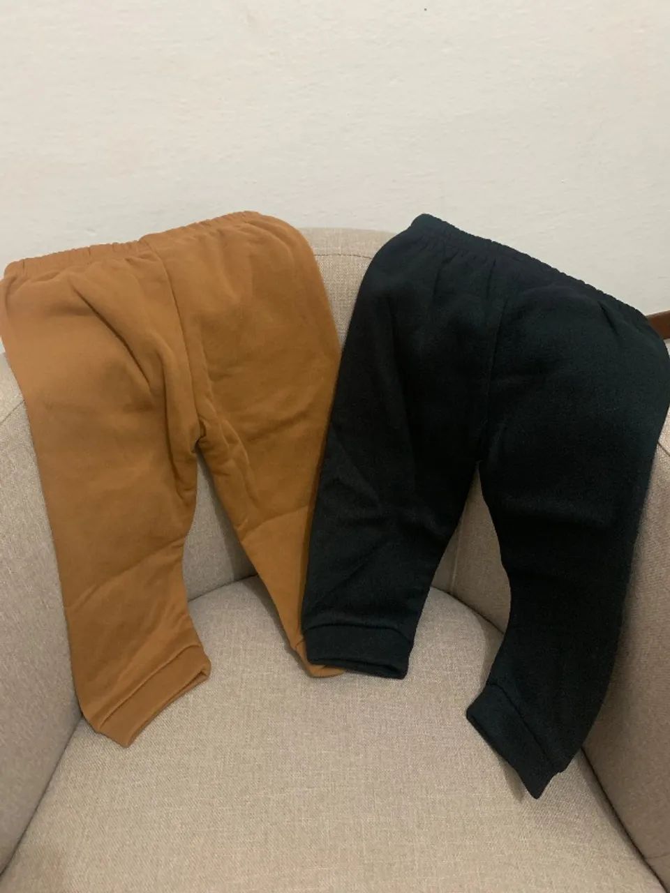 (NOVA!) Calça moletom flanelada infantil menino mini boss - Foto 3