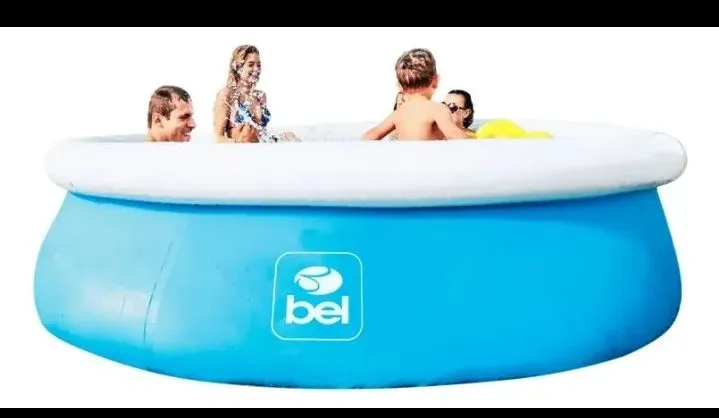 Piscina plástica borda Inflável Crianças e Família
