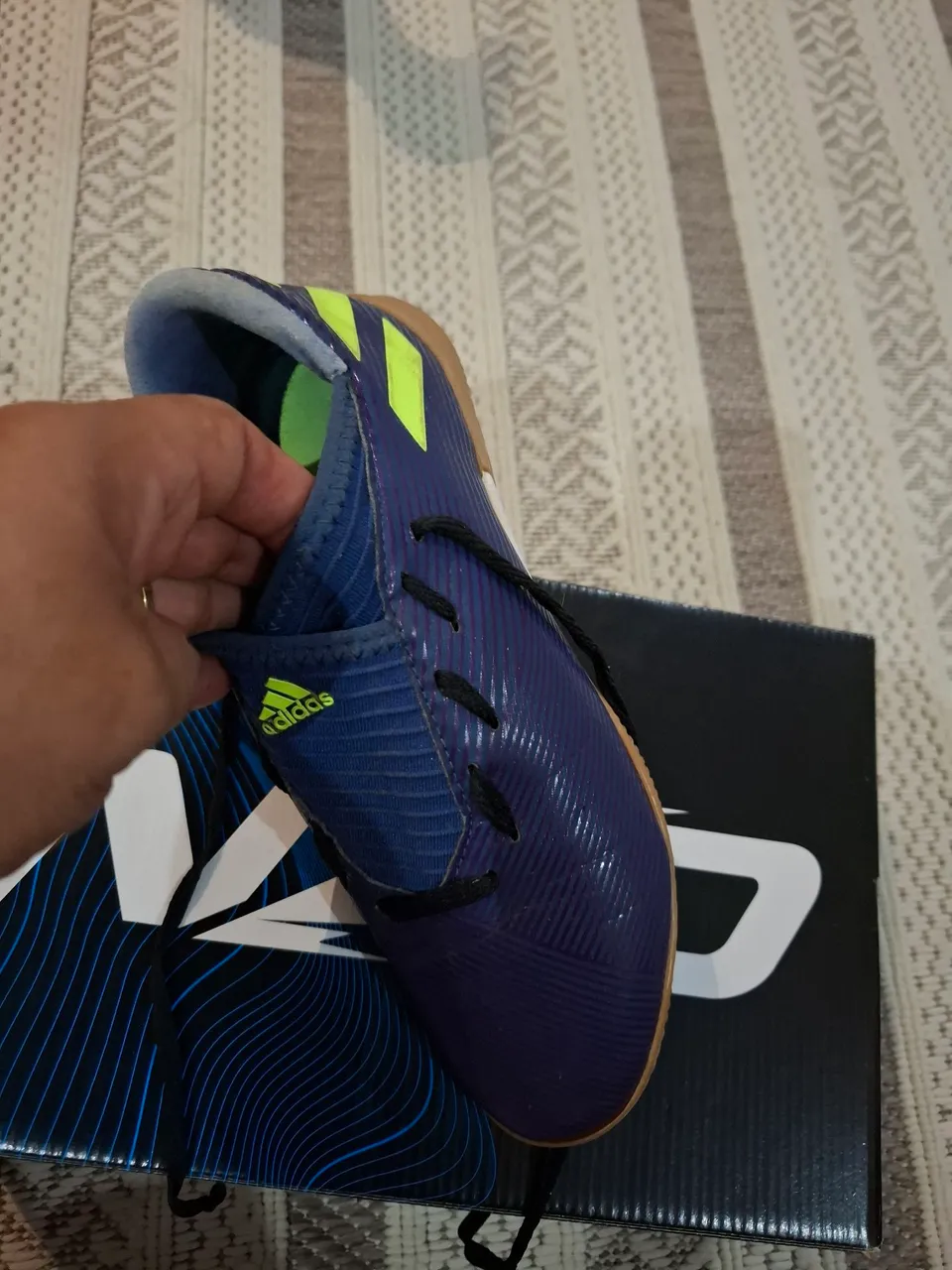 Chuteira Adidas Futsal - Azul - Tamanho 36