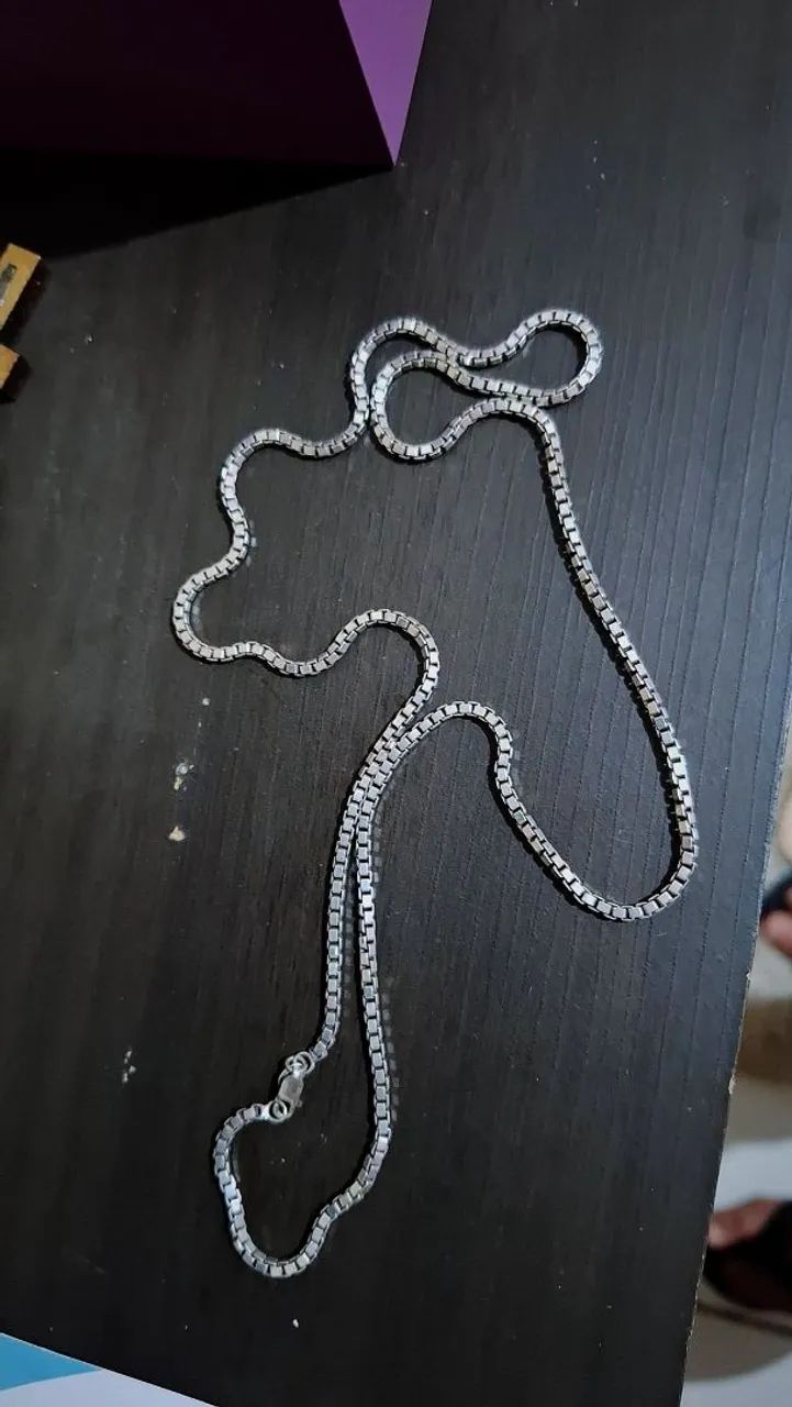 Colar de prata com design elegante - Foto 5