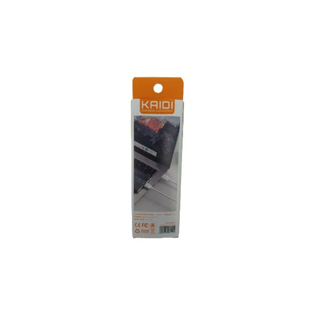 CABO CARGA RÁPIDA USB/TYPE-C BRANCO KAIDI KD-318 C - Foto 2
