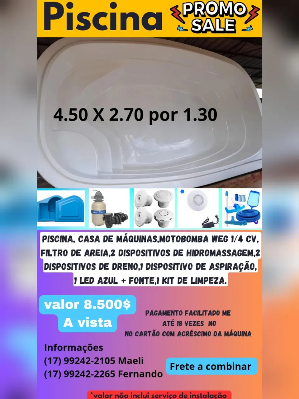 Piscina Completa com Promoção
