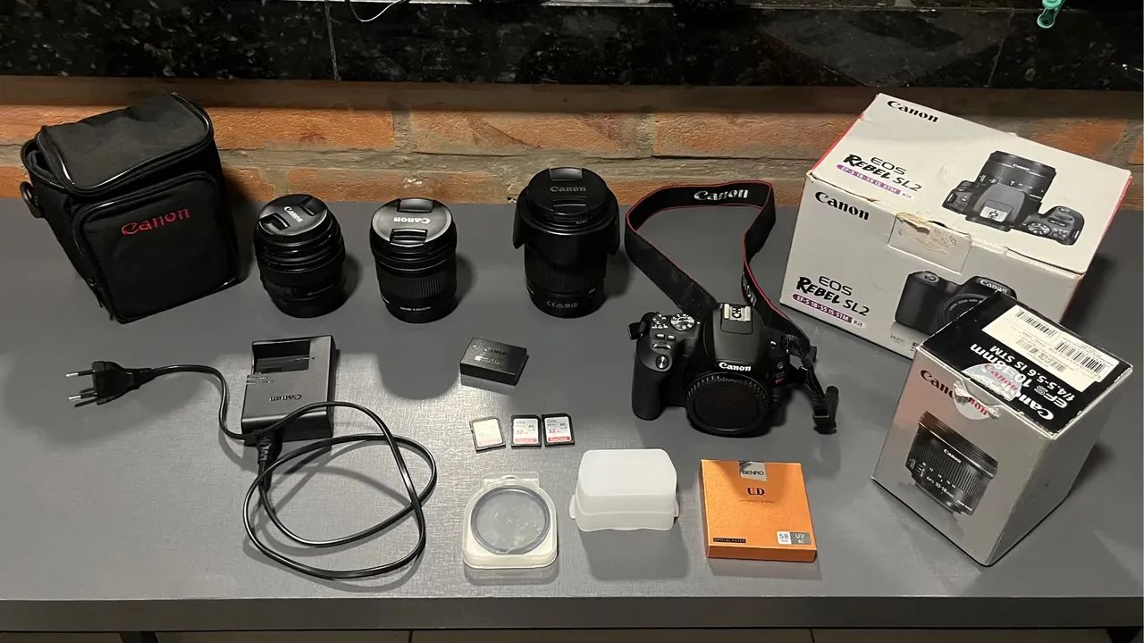Cânon Rabel SL2 + Lentes + Acessórios  - Foto 5
