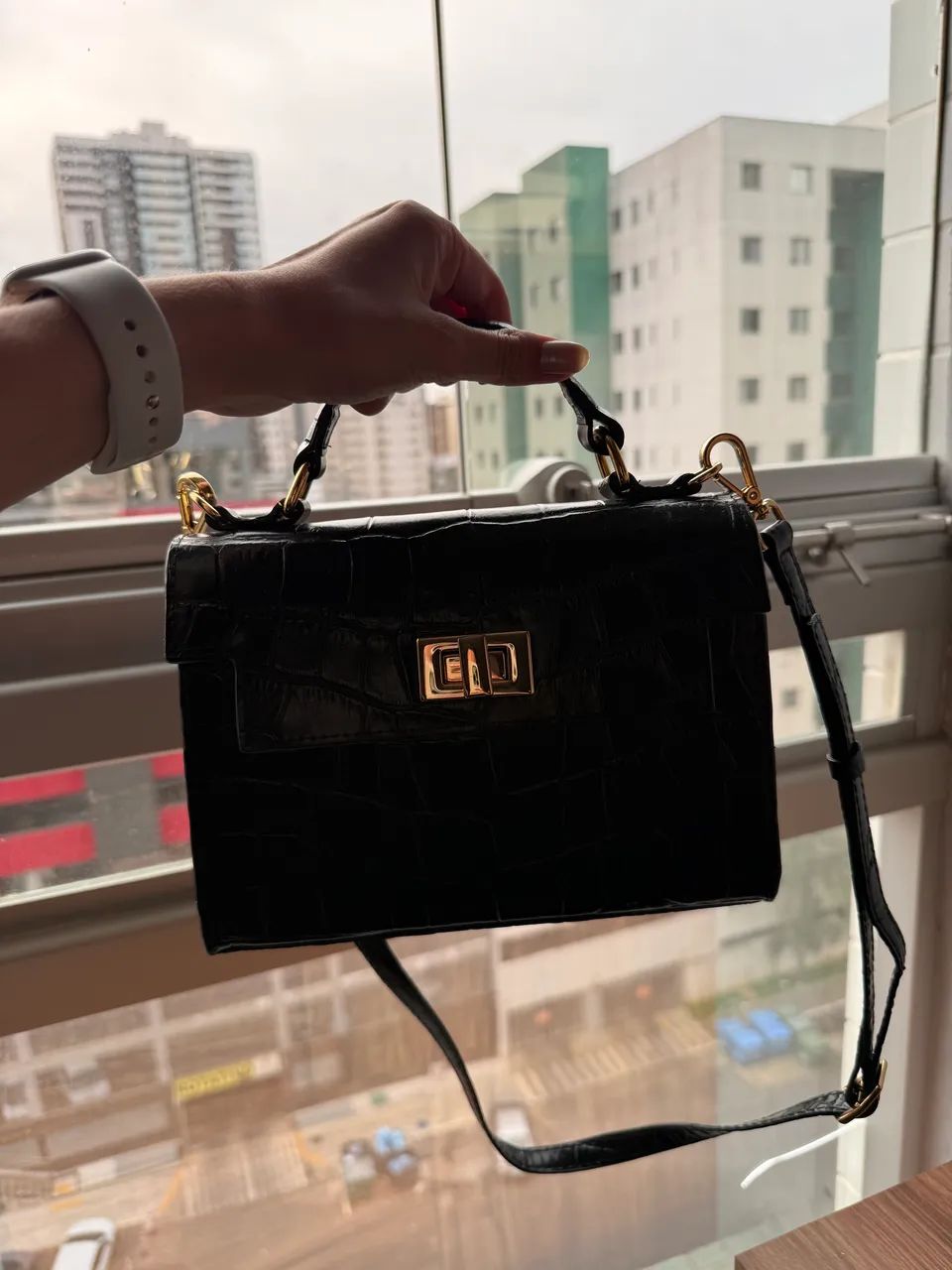 Bolsa de couro croco - Donna Guerriera - Foto 2