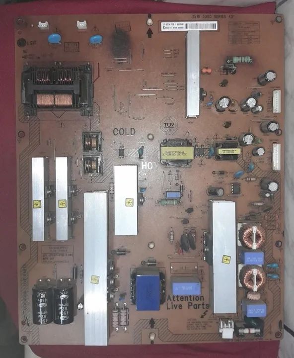 Placa Fonte Tv Lcd Philips 40 Pol. - Mod. 40PFL3606D/78 (Para Conserto ou Tirar Peças) - Foto 4