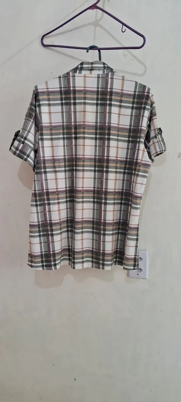 Camisa xadrez feminina - Foto 3