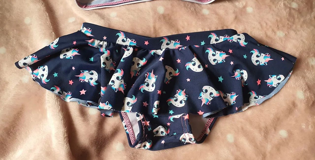 Conjunto de Biquíni Infantil Puket com Unicórnio - Tamanho 2 - Foto 3