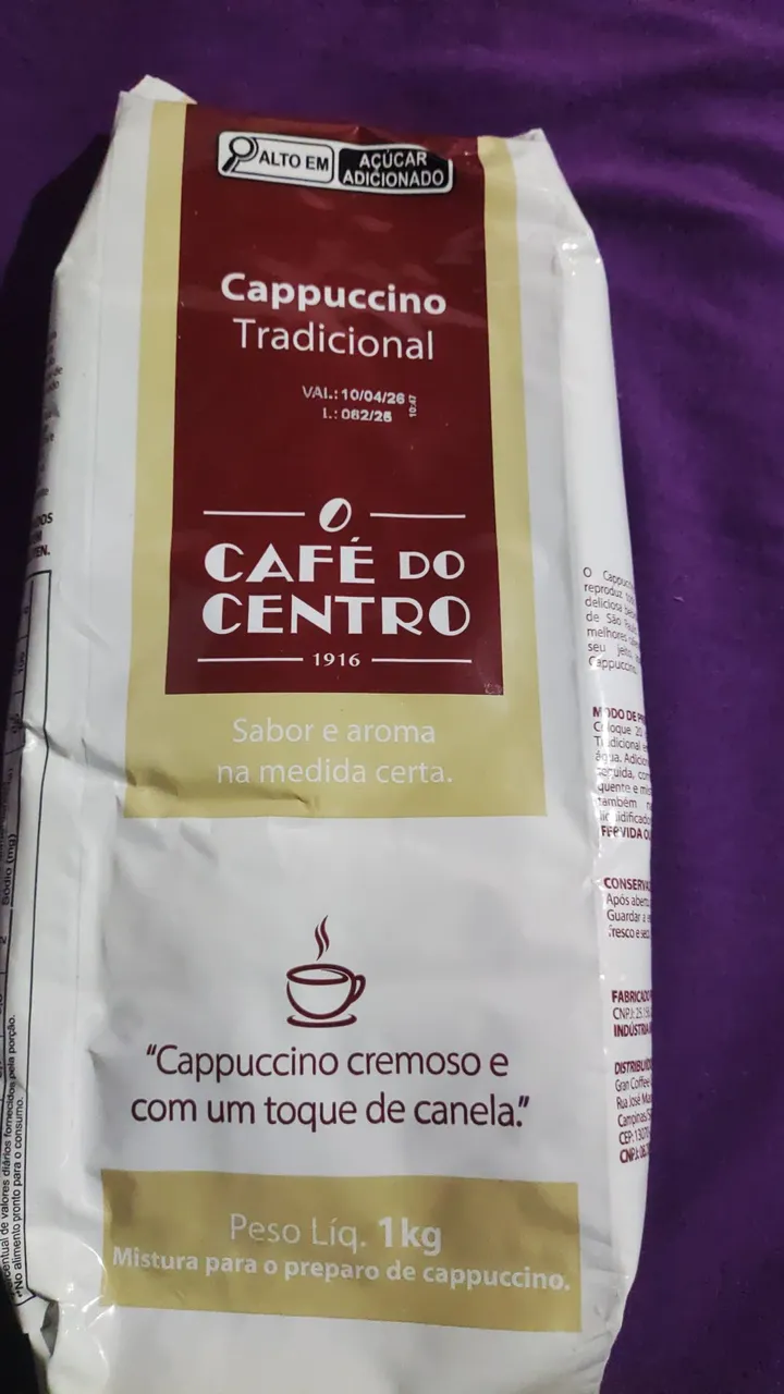 Café do Centro Cappuccino Tradicional 1kg