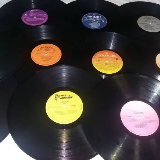 Discos de vinil pra decoração 