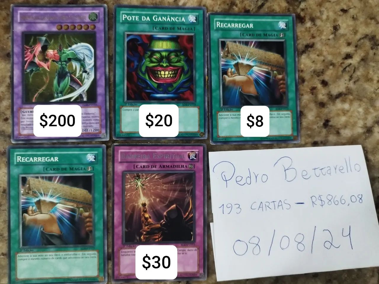 192 cartas Yu-Gi-Oh - Foto 2