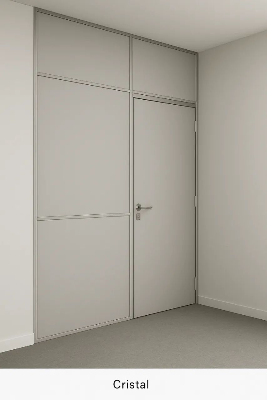 Divisórias de ambientes M² cor Cinza