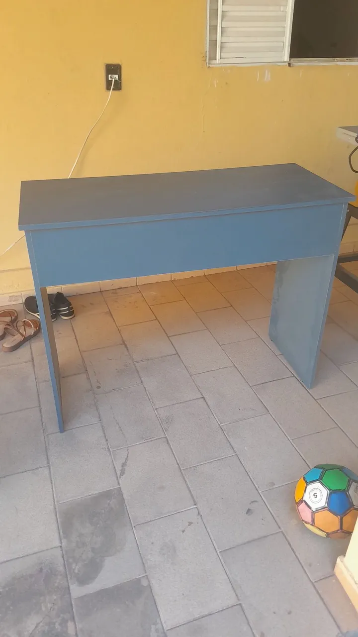 Mesa de Escritório Azul