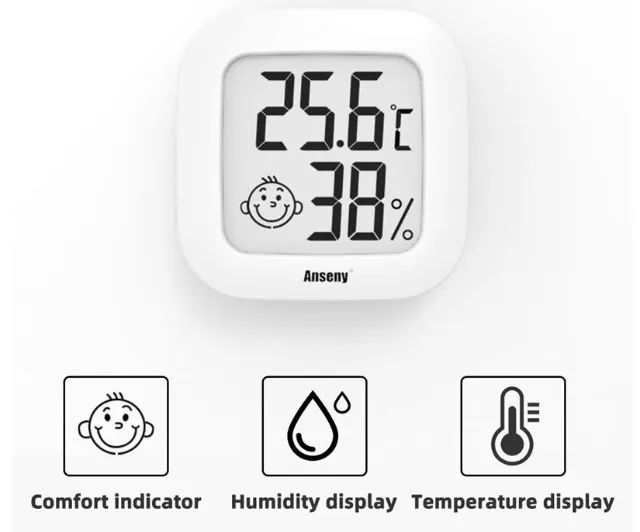 Termohigrometro Mini interno lcd temperatura e umidade   Arduino Automação COD-AP120   - Foto 4