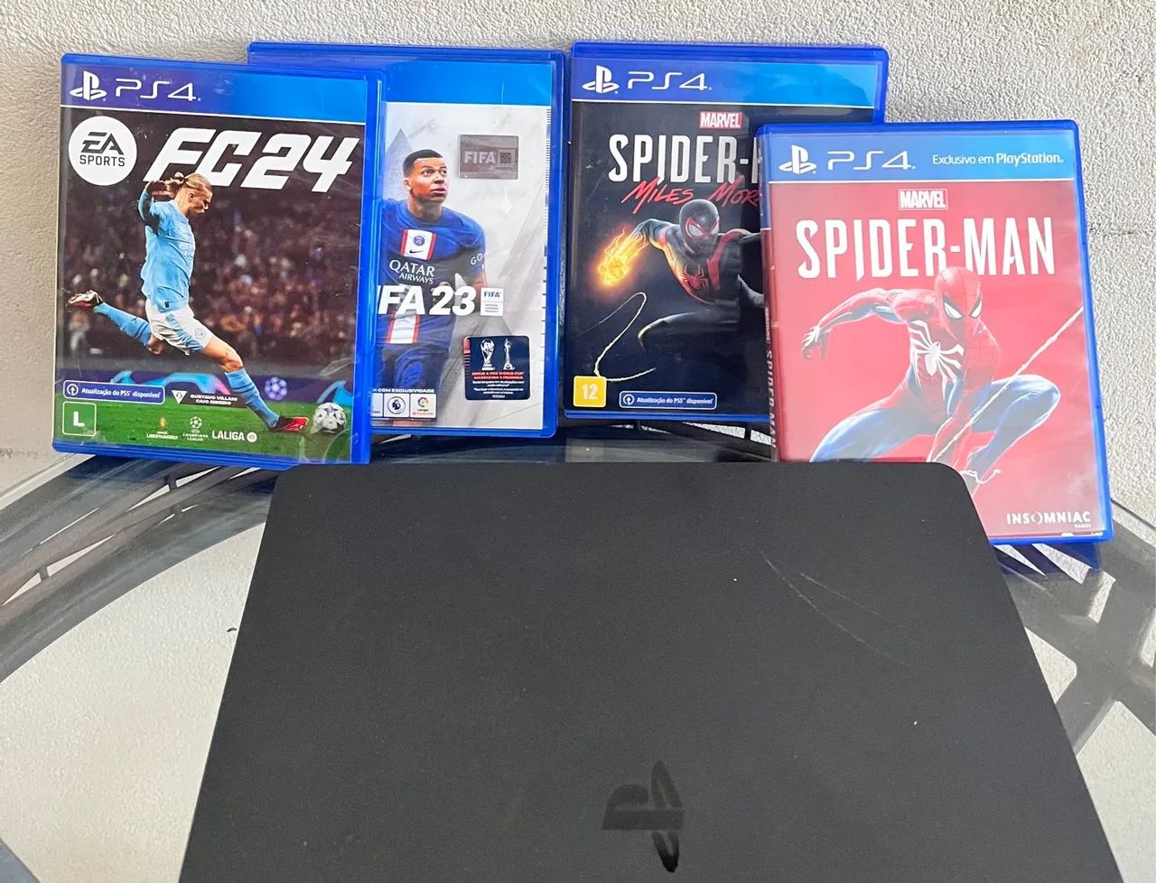 PS4 Slim com dois controles - Ótimo estado! - Foto 4