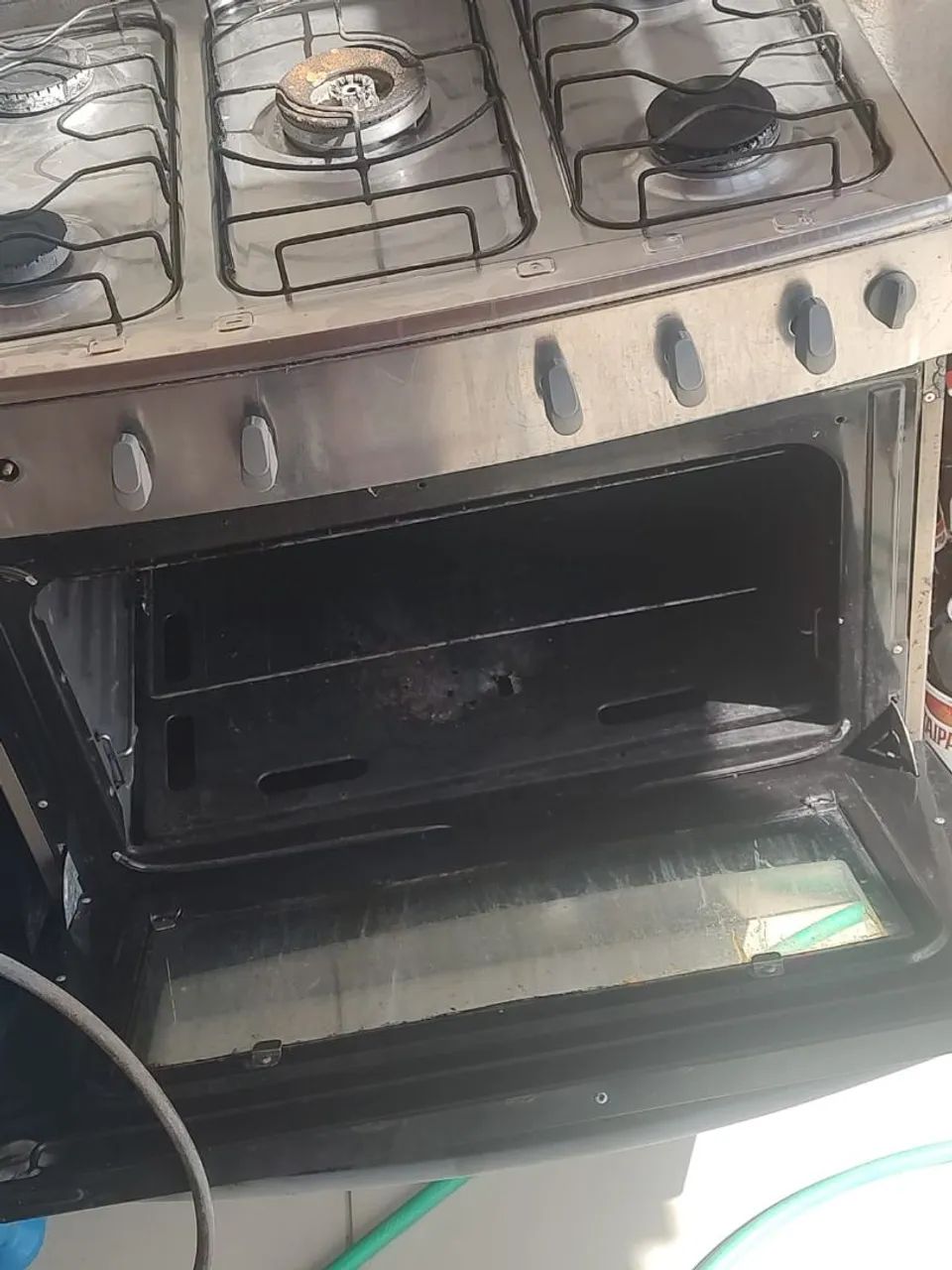 Fogão 5 bocas  marca Consul tampa de vidro  luz  do forno perfeita , funcionando tudo   - Foto 3