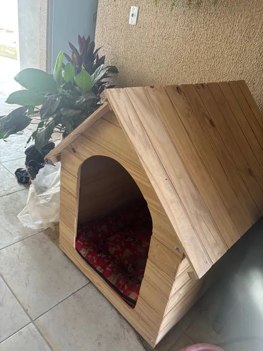 Casinha de cachorro em madeira - Foto 2