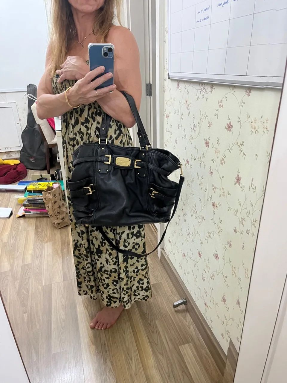  Bolsa couro  Michael Kors original!  - Foto 5