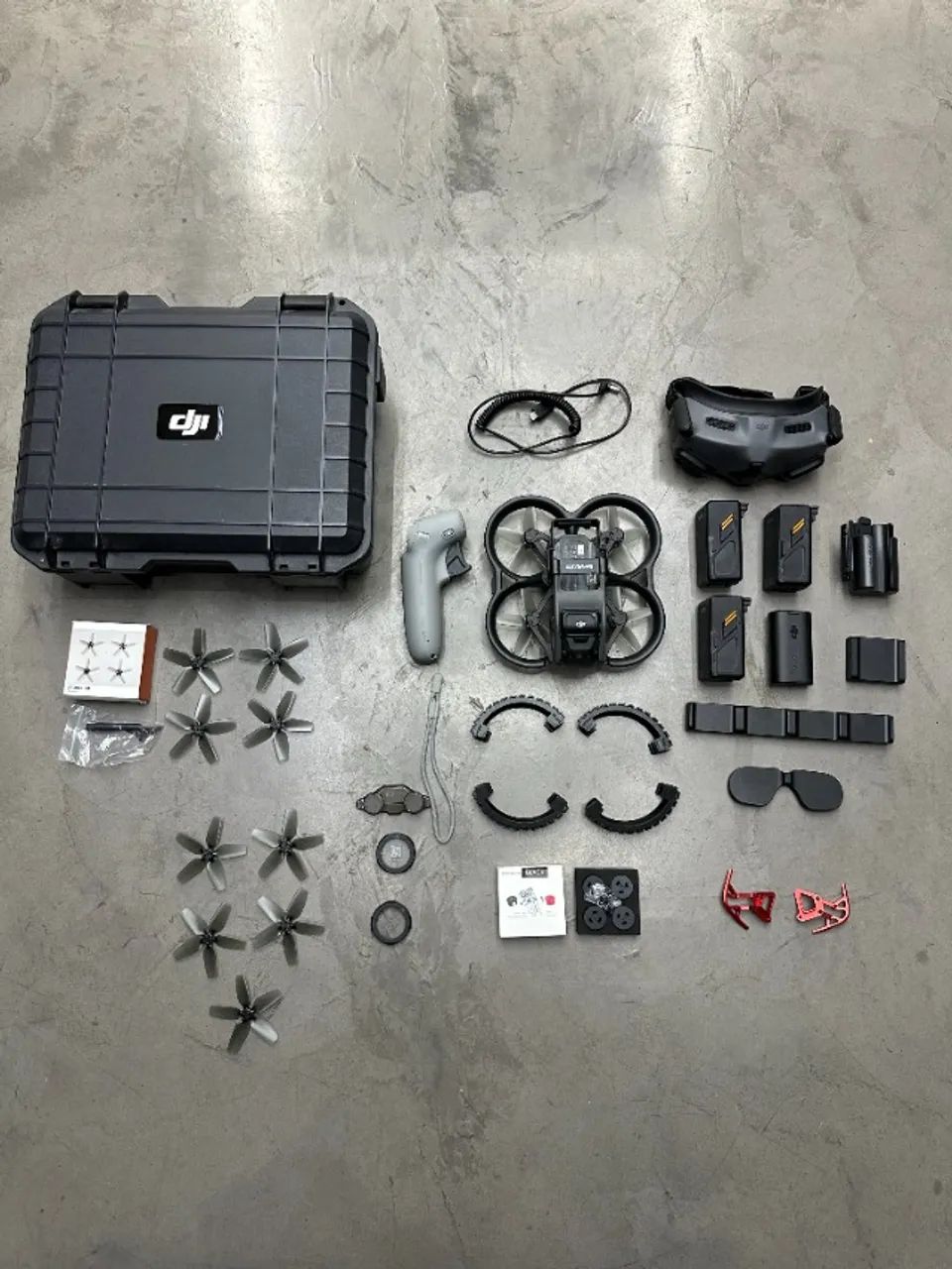 DJI Avata Drone, Extra Batteries and Chargers + Accessories