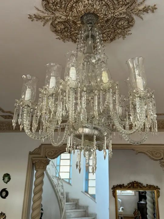 Lustre de Cristal Antigo