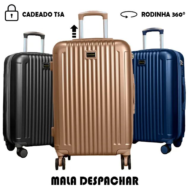 Mala de Viagem M ou G ( 23-32kg) ABS - Loja Chew'S (Combinar cor e Modelo)