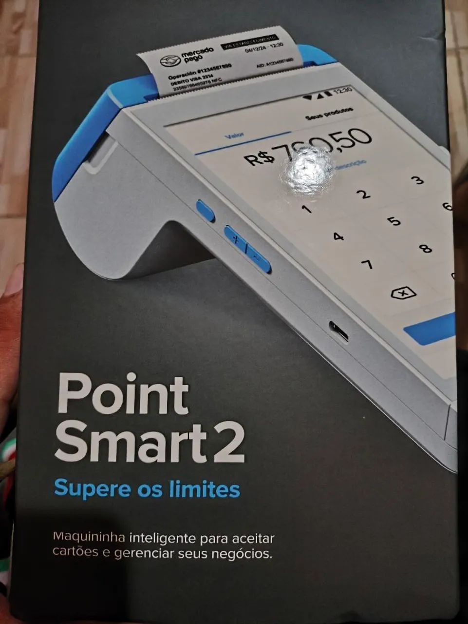 Máquina de cartão Point Smart 2 - Mercado Pago - Foto 4