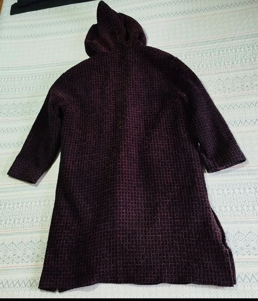 Casaco de lã com capuz - G - Foto 3