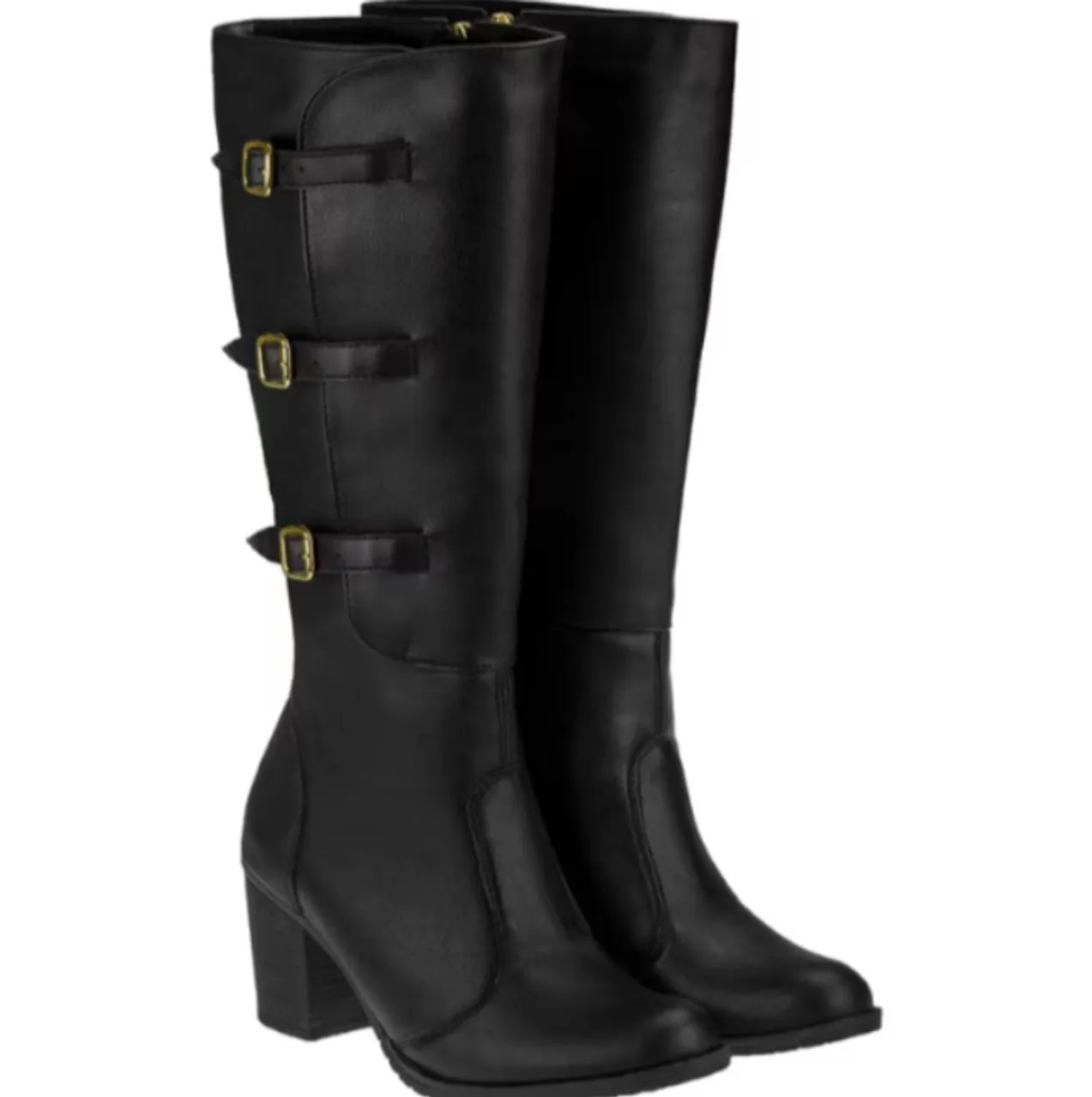 Bota Feminina de Couro sintético